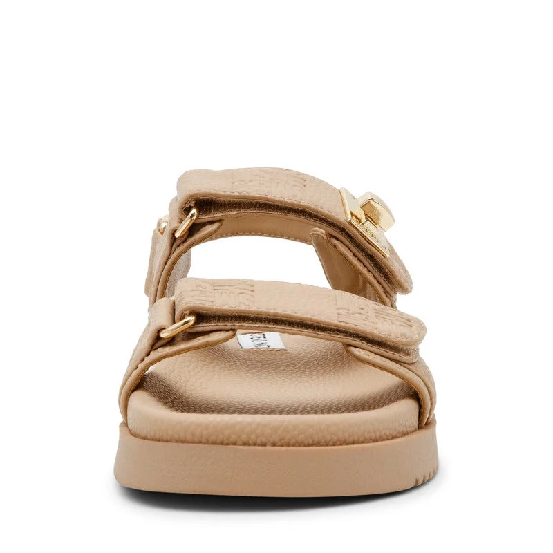 Steve Madden  Mona-Sm Light Brown Women's Flat-Casual Sandals for Women | Best Price UAE