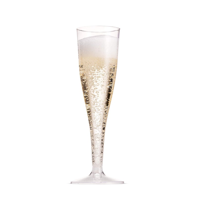 Munfix 100 Plastic Champagne Flutes - 5 Oz Disposable Clear Champagne Glasses for Parties, Mimosa Bar, Events, Wedding and Shower Party Supplies - Toasting Cocktail Cups - Image 5