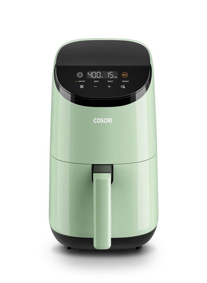 Cosori Air Fryer 2.1 Qt, 4-in-1 Small Mini Airfryer, Bake, Roast, Reheat, 97% Less Oil, Compact & Quiet, Nonstick & Dishwasher Safe Basket, 30 In-App Recipes with Nutrition Facts, Auto-Shut Off, Green - Image 1