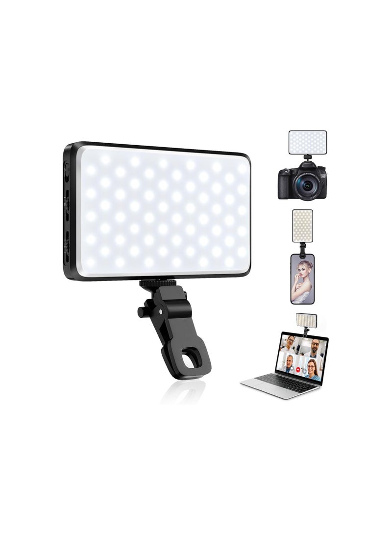 120 LED Selfie Light with 3 Light Modes – Portable Rechargeable Video Light, 5000mAh Battery – Perfect for Phones, Tablets, Laptops, and Cameras