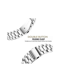 Dado Quick Fit three beads stainless steel band 22 mm Compatible with Garmin watch Fenix 5/Fenix 6/ Fenix 6 Pro/Fenix 5 Plus/Fenix 5/ Approach S60 Smartwatch strap  - Image 3