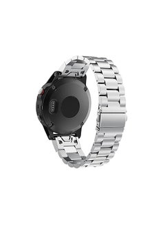Dado Quick Fit three beads stainless steel band 22 mm Compatible with Garmin watch Fenix 5/Fenix 6/ Fenix 6 Pro/Fenix 5 Plus/Fenix 5/ Approach S60 Smartwatch strap  - Image 2