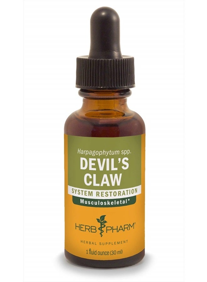 HERB PHARM Devil's Claw Liquid Extract for Musculoskeletal System Support - 1 Ounce (DDCLAW01) - Image 1
