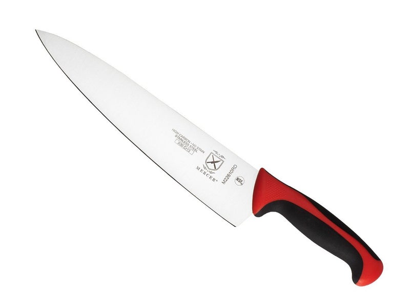 Mercer Culinary Millennia Color Handle Cutlery 10" Chef's Knife Red - Image 1