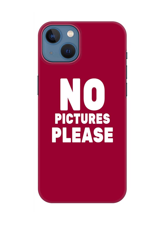 Case for Apple iPhone 14 Slim Snap Classic Series Mobile Cover Hard PC Shield Matte Finish Print - No pictures please