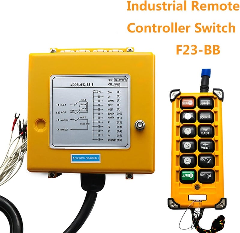F23-BB S Industrial Wireless Remote Controller Switch Universal Receiver+ 1 Transmitter Speed Hoist Industrial Crane(36V) - Image 3
