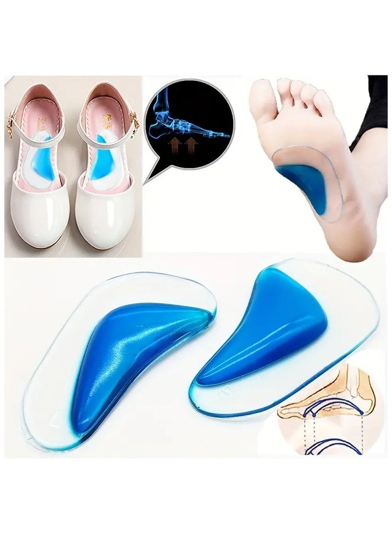 Goolsky Silicone Arch Support Insoles - Washable & Reusable, Comfort Foot Cushions for Shoes and Boots  - Image 5