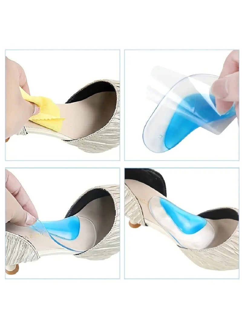 Goolsky Silicone Arch Support Insoles - Washable & Reusable, Comfort Foot Cushions for Shoes and Boots  - Image 3
