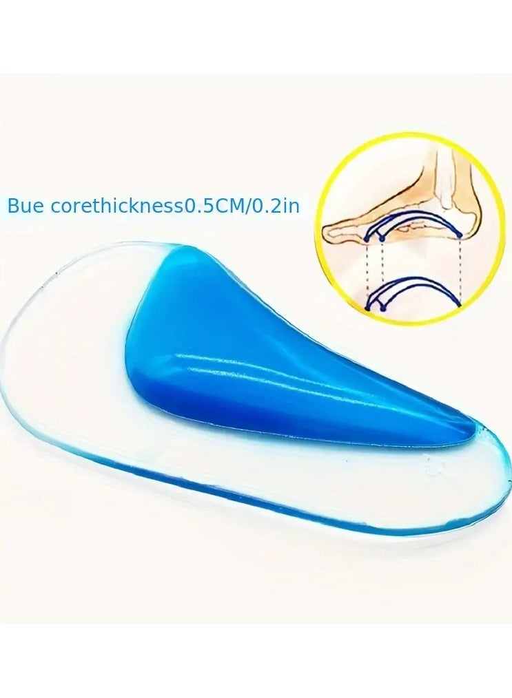 Goolsky Silicone Arch Support Insoles - Washable & Reusable, Comfort Foot Cushions for Shoes and Boots  - Image 2