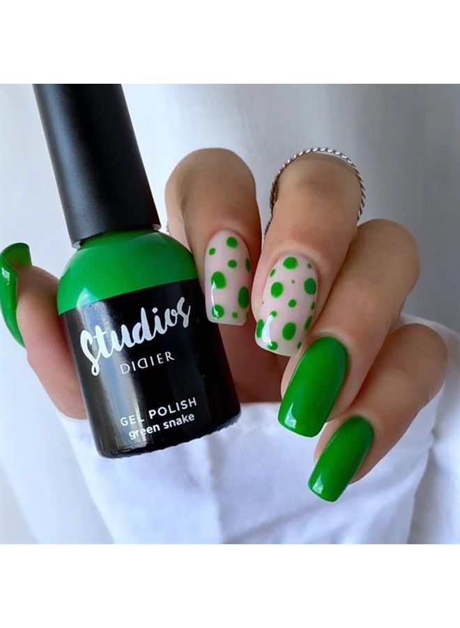 Didier Lab - Studios Gel Polish Green Snake - Professional Manicure Pedicure Products - Rich Pigment for Complete Nail Coverage - Flawless Shine - Suitable for Beginners - For UV Lamp - Gift for Women - Image 3