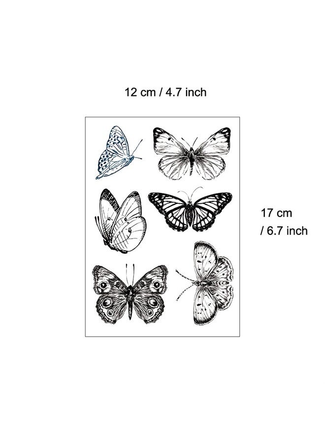 Everjoy Realistic Black Butterfly Temporary Tattoo Stickers - Waterproof Fake Tattoos, Party Favors, Themed Decorations and Gifts for Women - Image 3