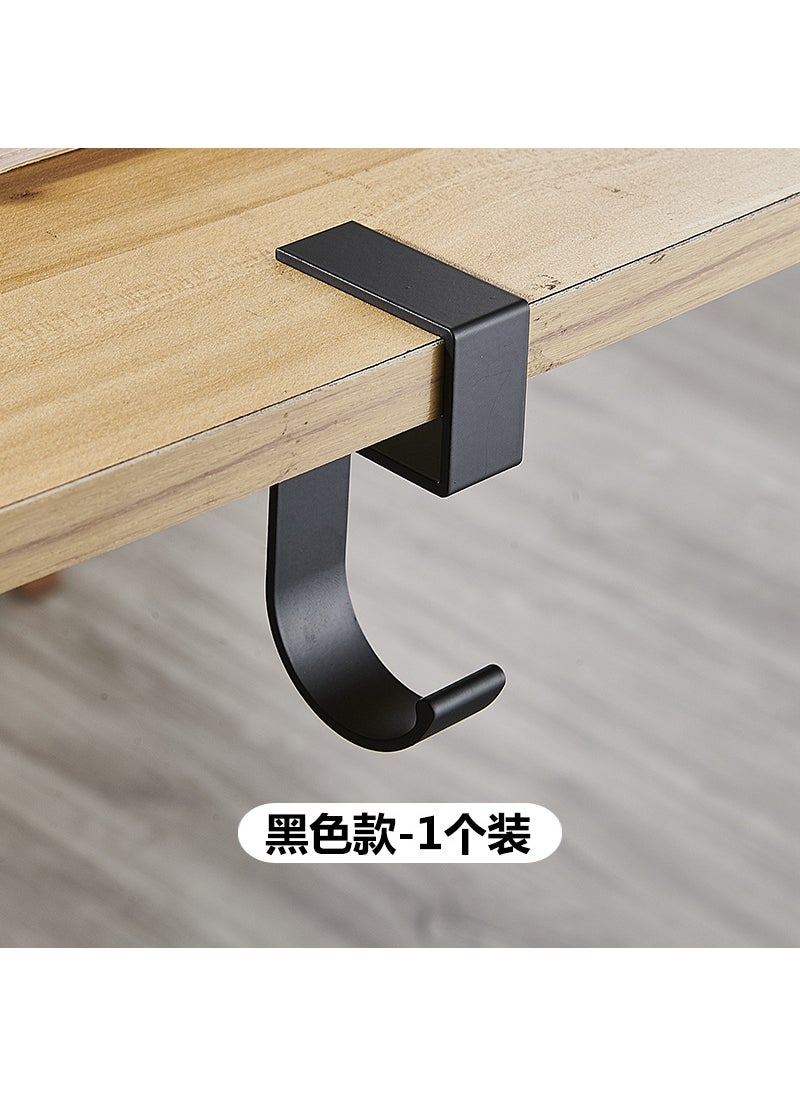Generic Desk Side Bag Hanger Hook for Office and Dorm Type 5 [black] one pack 