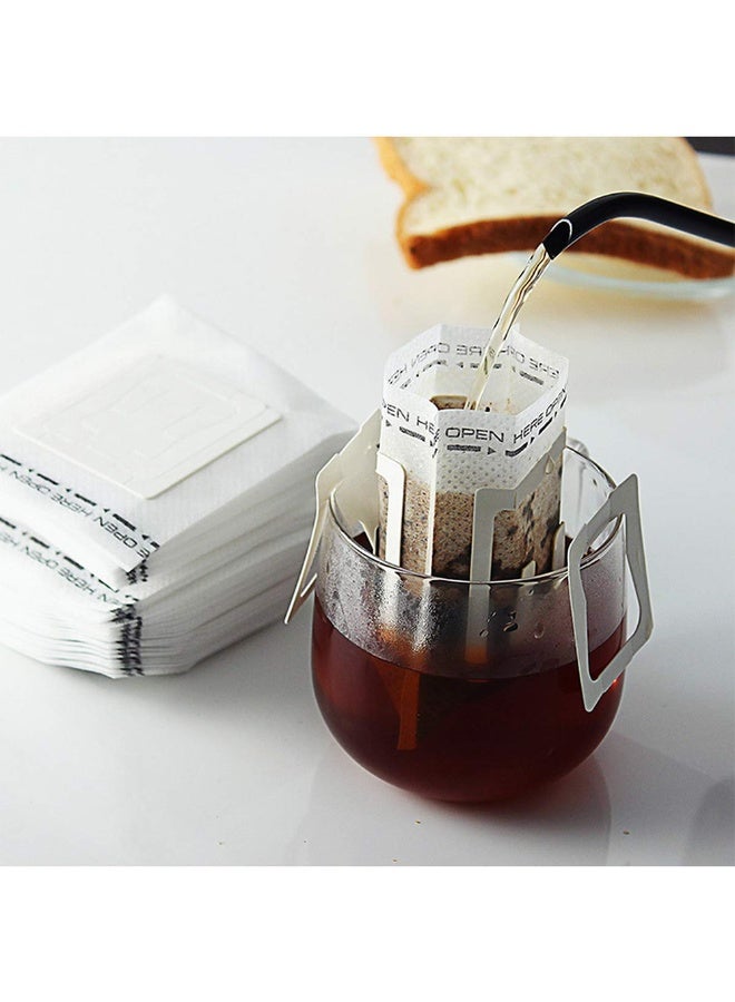 wncon Disposable Pour Over Coffee Filter Bags 20 PCS – Hangable Drip Coffee Paper 7×9cm – Portable Single Cup Brewing – White - Image 3