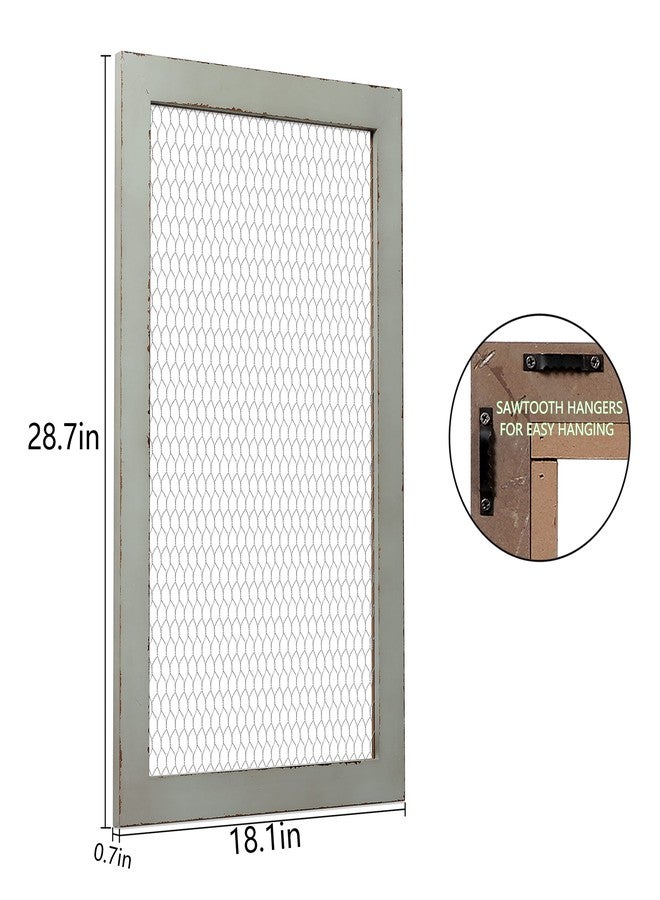 SOFE Chicken Wire Frame Bulletin Boards, Rustic Grid Wall Panels for Jewelry Earring Organizer, Decorative Notice Memo Board or Vision Board, Hanging Photo Display Board for Home Office Classroom - Image 2