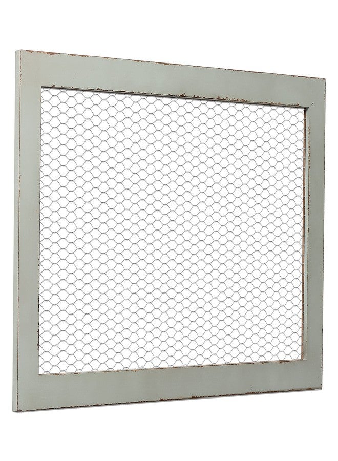 SOFE Chicken Wire Frame Bulletin Boards, Rustic Grid Wall Panels for Jewelry Earring Organizer, Decorative Notice Memo Board or Vision Board, Hanging Photo Display Board for Home Office Classroom - Image 1