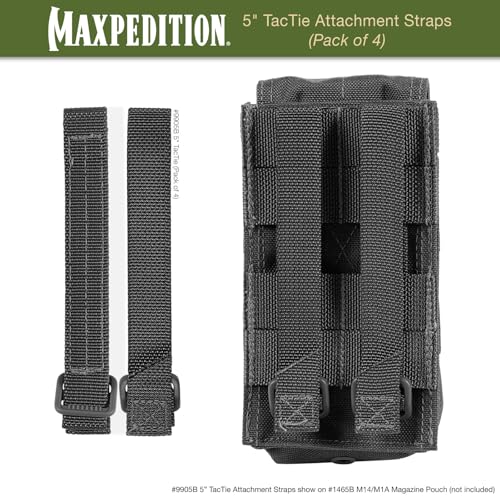 Maxpedition 5-Inch TacTie - Pack Of 4 (Black) - Image 3