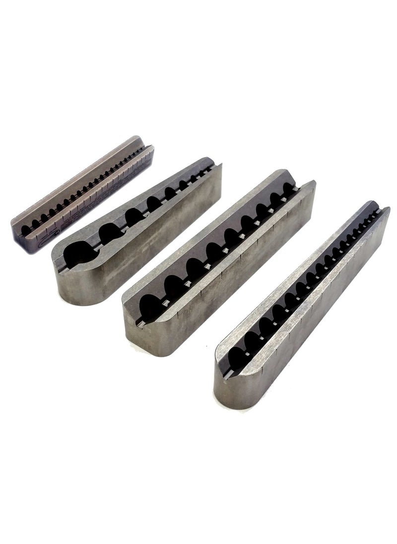BIG GATOR TOOLS Big Gator Tools BGT V-4 Pack V-Drill Guide SAE + Number Hole Sizes 4pc Kit  - Image 3