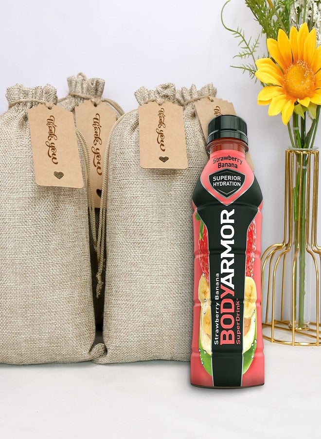 SumDirect 20 PCS Burlap Gift Bags 6x9 inch Small Gift Bags drawstring with 20 Tags, Small Burlap Bags with Drawstring for Wedding Party Christmas DIY Craft - Image 4