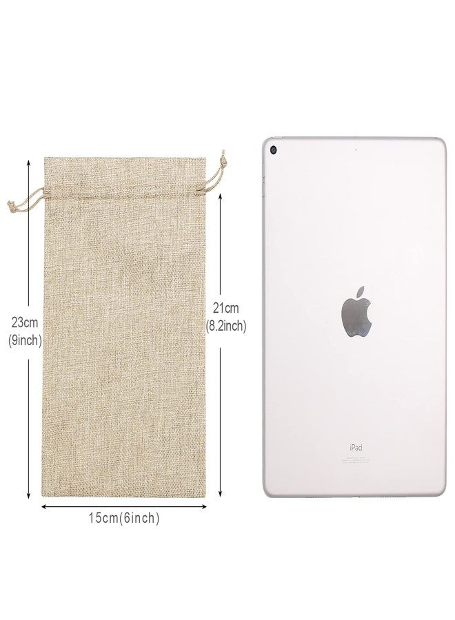 SumDirect 20 PCS Burlap Gift Bags 6x9 inch Small Gift Bags drawstring with 20 Tags, Small Burlap Bags with Drawstring for Wedding Party Christmas DIY Craft - Image 2