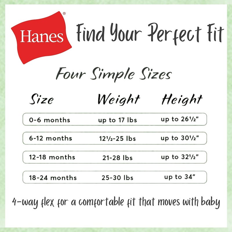 Hanes baby-girls Baby Bodysuits, Ultimate Baby Flexy Bodysuits, Infant Sleeveless Bodysuit, 5-pack bodysuit - Image 3