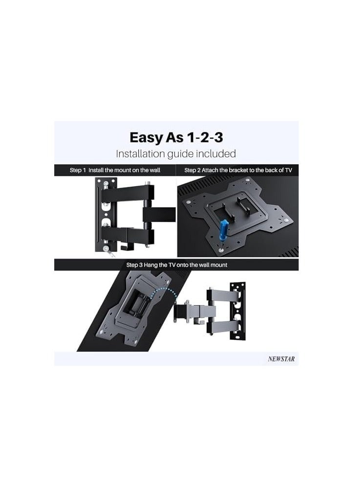 Newstar 91-LPA68223 TV Wall Mount, Supports 23" to 43" Screen, Up to 30kg Max Load Capacity, 100x200mm VESA, Black | 91-LPA68223 - Image 5
