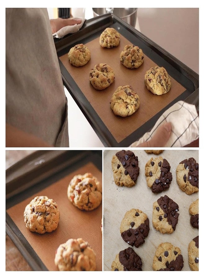 Cutting Edge Essentials Silicone Baking Mat - Heat-Resistant Non-Stick for Cookies, Brownies, Pizza, and More; Microwave, Dishwasher, and Freezer Safe; 0.77mm Thick (Medium, Beige) - Image 4