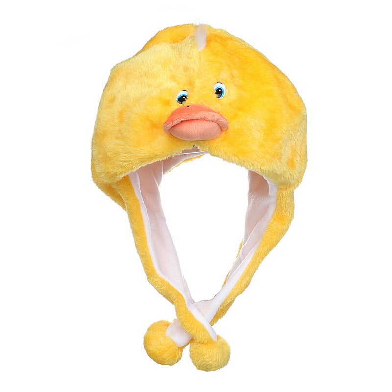 Winter Hat Tiger Head Hat Adult And Children Neck Protection Plush Hat Warm Style Student Performance Street Stall Hat - Image 1
