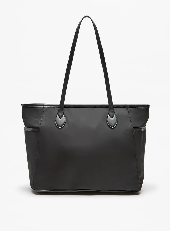 MISSY Women Missy Solid Tote Bag with Zip Closure and Pouch