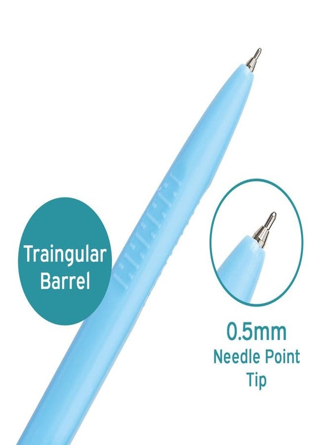 Hauser Billi Dx Ball Pen | Light Weight | Smooth Writing | Usable for Office, School, College | Multicolor Body | Pens for Students and Professionals | Blue Ink | 25 Pcs Jar X 2 Sets - Image 5