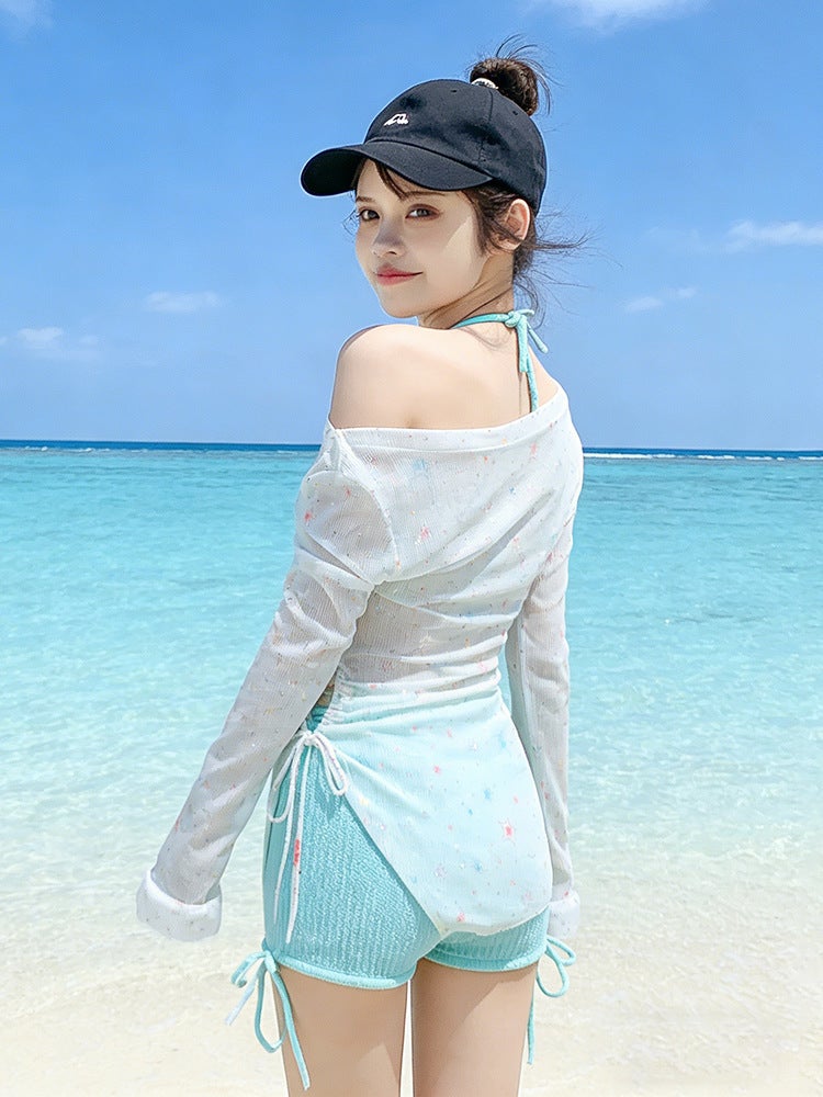 2026 Women''s Three-Piece Swimsuit Set with a High-End Feel, Conservative Style, Perfect for Vacation Photos and Stunning in Hot Springs - Image 5