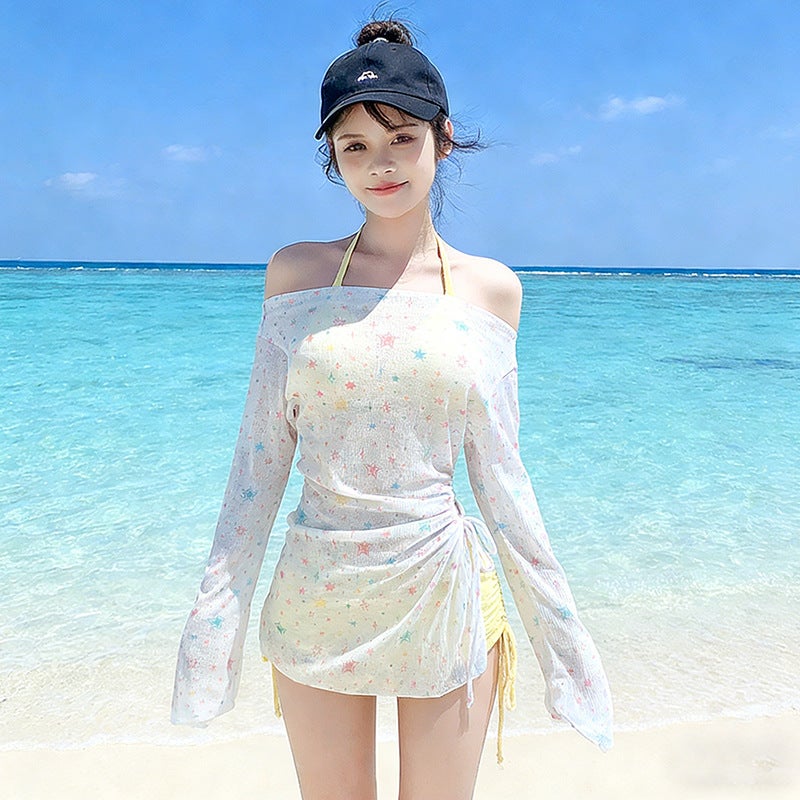 2026 Women''s Three-Piece Swimsuit Set with a High-End Feel, Conservative Style, Perfect for Vacation Photos and Stunning in Hot Springs - Image 1