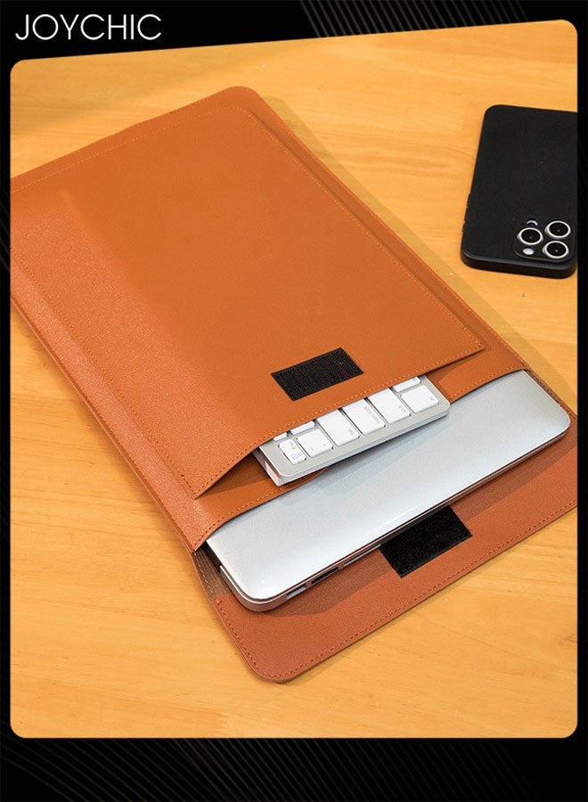 Joychic حقيبة تخزين تابلت آيباد متعددة الوظائف حقيبة ماك بوك مصنوعة من مادة PU مقاومة للماء مع حقيبة ملحقات - Image 4