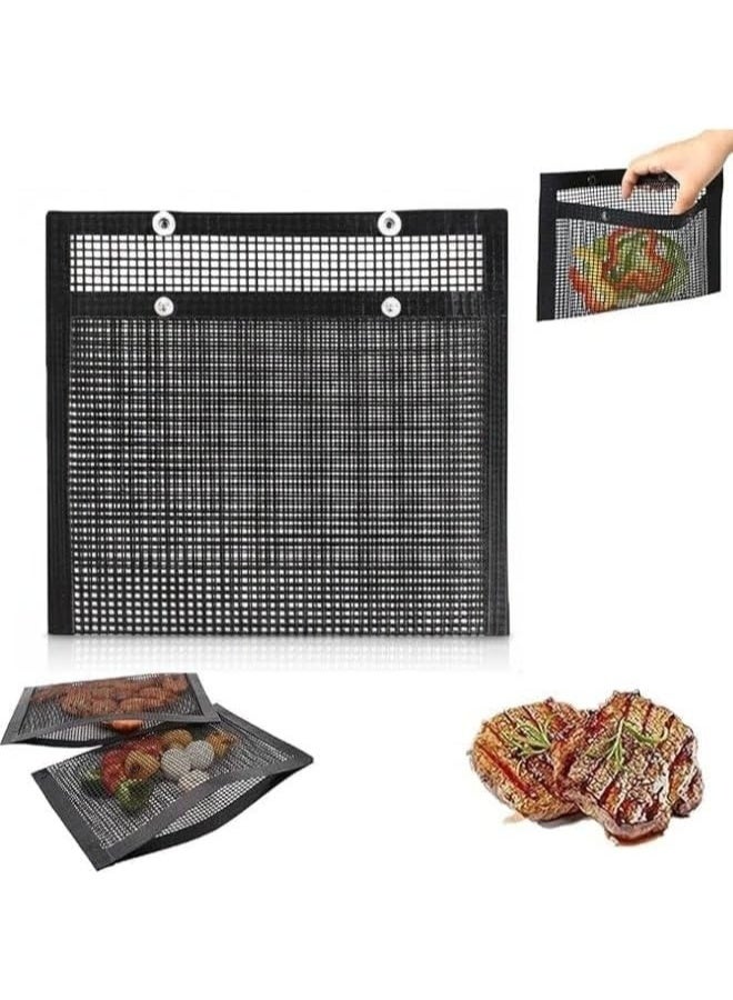 Smoker and grill bag: Technology that allows 100% heat and smoke to pass through for an authentic and crispy barbecue flavor. 24 x 16 cm - Goodbye to stuck oils and fats thanks to the non-stick surface - Ideal for fish, chicken wings, and mushrooms. - Image 1