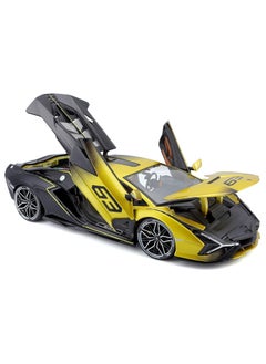 Bburago Stunning Bburago 1:18 Scale Lamborghini Sián FKP 37 Diecast Car in Yellow Fade Color - Highly Detailed Model for Collectors  - Image 2