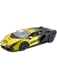 Bburago Stunning Bburago 1:18 Scale Lamborghini Sián FKP 37 Diecast Car in Yellow Fade Color - Highly Detailed Model for Collectors  - Image 1
