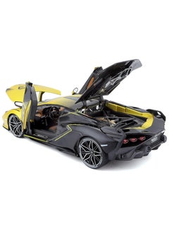 Bburago Stunning Bburago 1:18 Scale Lamborghini Sián FKP 37 Diecast Car in Yellow Fade Color - Highly Detailed Model for Collectors  - Image 3