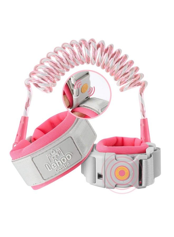 Lehoo Castle Upgraded Anti Lost Wrist Link Kid Harness With Induction Lock Safety Wrist Leash For Toddlers Kids Backpack Leash Child Leash Harness (Pink)  - Image 1