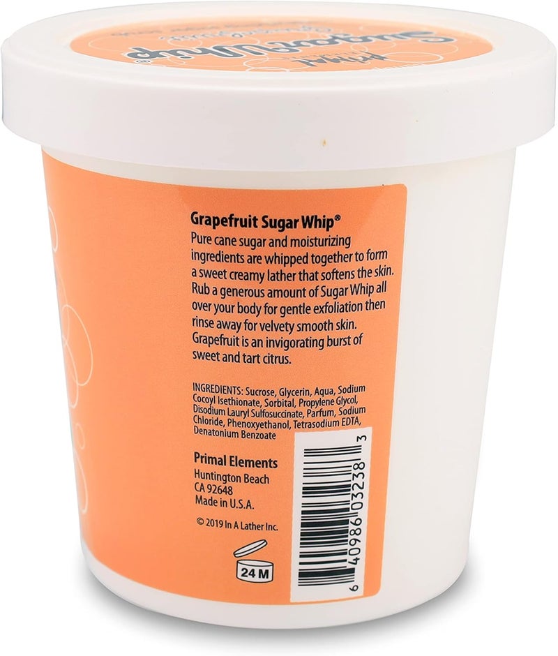 Primal Elements Grapefruit Sugar Whip Moisturizing Body Scrub - 10 oz (283g) - Image 2