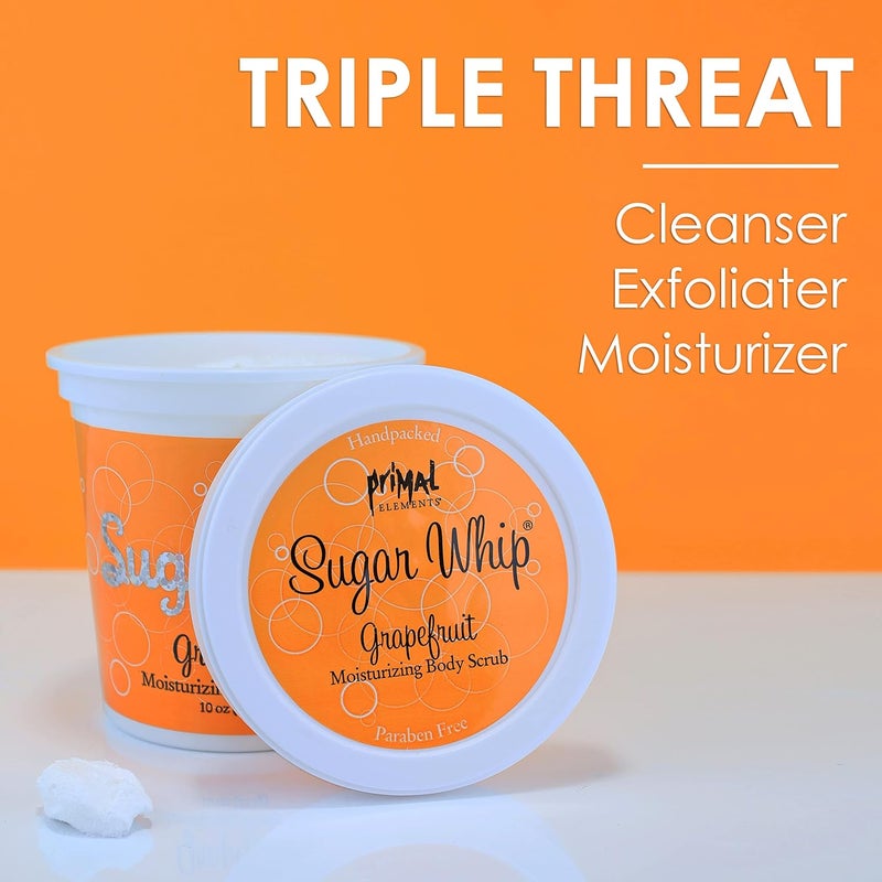 Primal Elements Grapefruit Sugar Whip Moisturizing Body Scrub - 10 oz (283g) - Image 3