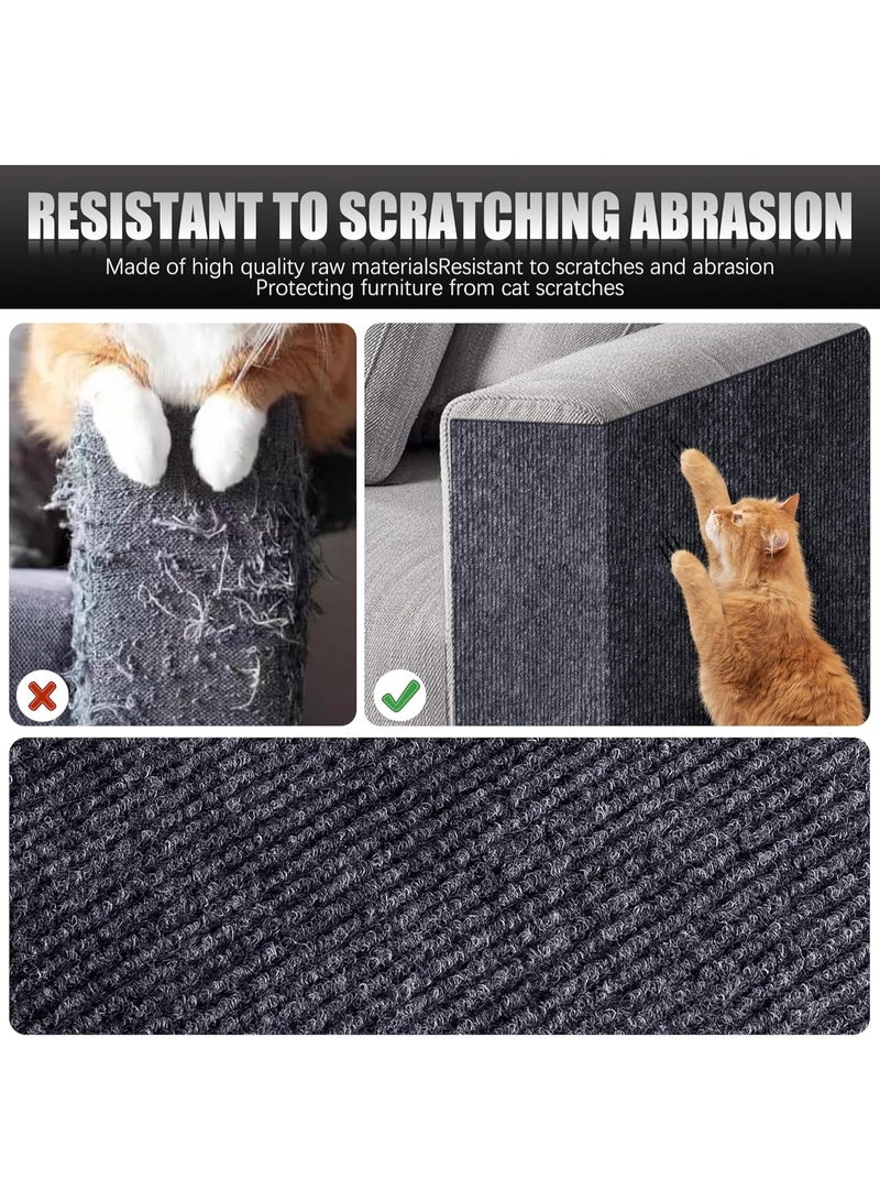 Cat Scratch Furniture Protector, Self-Adhesive Couch Scratch Protector, Durable Cat Scratching Post Carpet, DIY Climbing Cat Scratcher Couch Protector from Cat Claws - Image 4