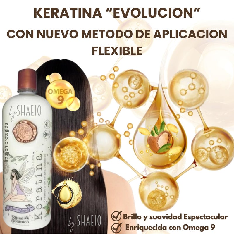 SHAEIO Keratin Hair Mask - 1 LITRO. RITUAL BOTANICO Keratina Organica Colombiana for Hair with 12 Natural Oils and Amino Acids - Image 2