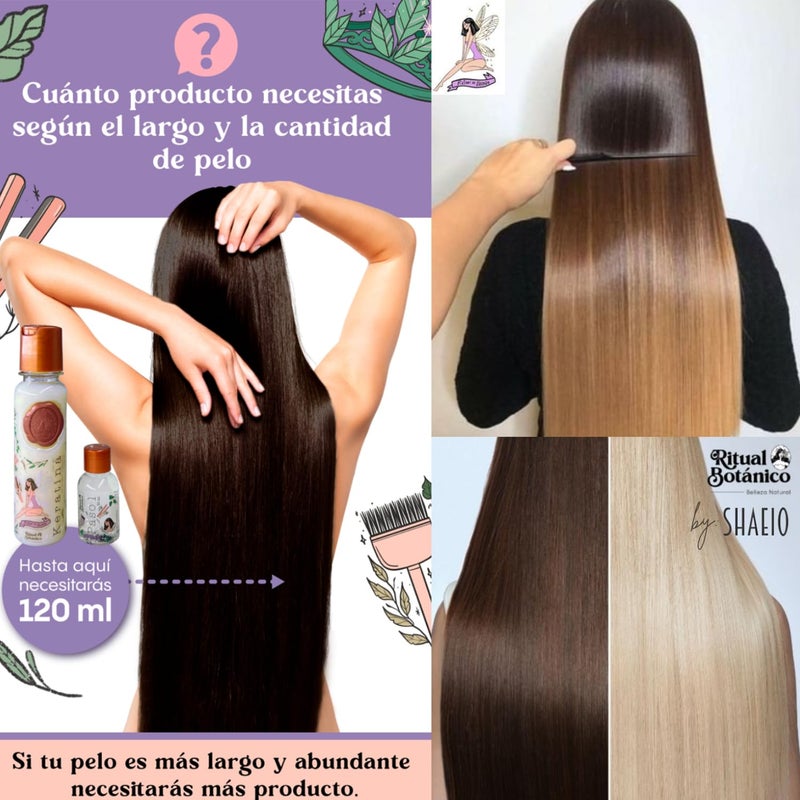 SHAEIO Keratin Hair Mask - 1 LITRO. RITUAL BOTANICO Keratina Organica Colombiana for Hair with 12 Natural Oils and Amino Acids - Image 3