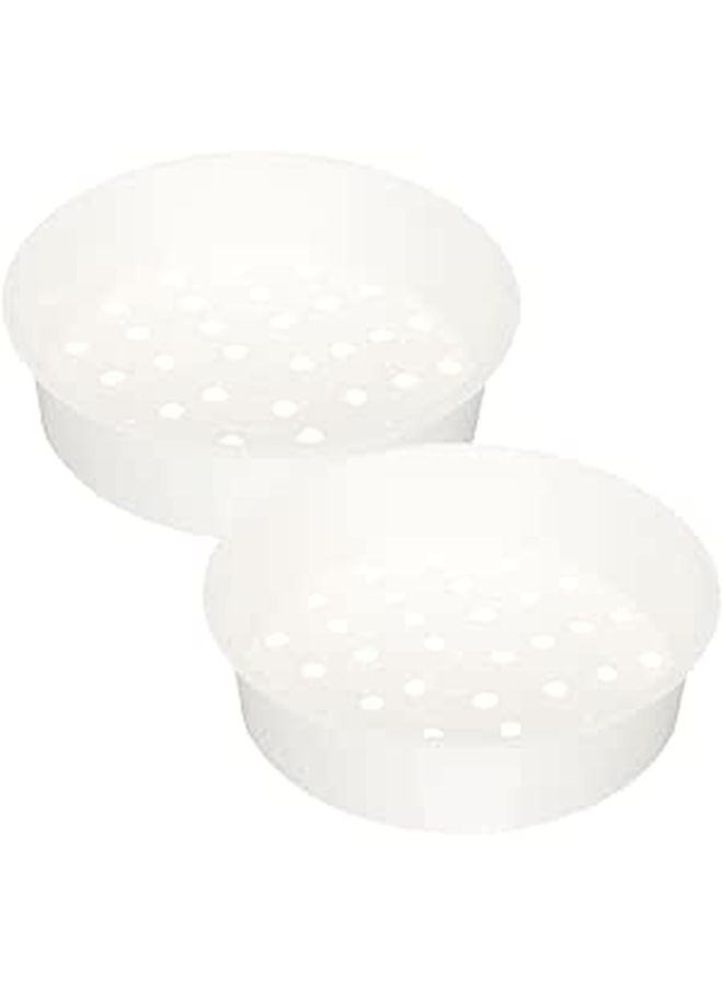 3L PP Steamer Basket Insert For Rice Cooker 2pcs Vegetable Dumpling Food Holder - Image 1