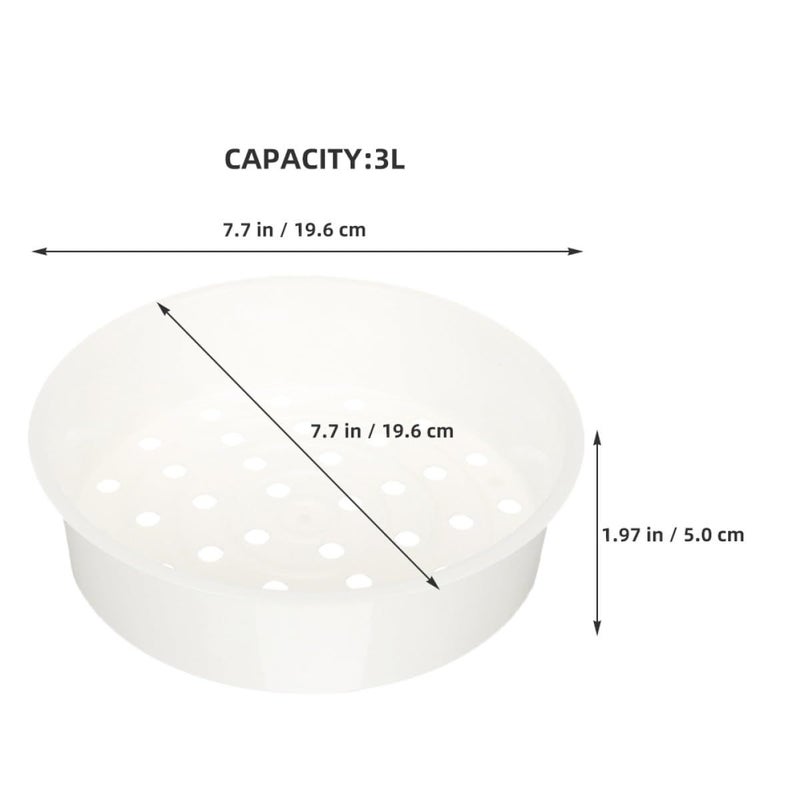 3L PP Steamer Basket Insert For Rice Cooker 2pcs Vegetable Dumpling Food Holder - Image 3