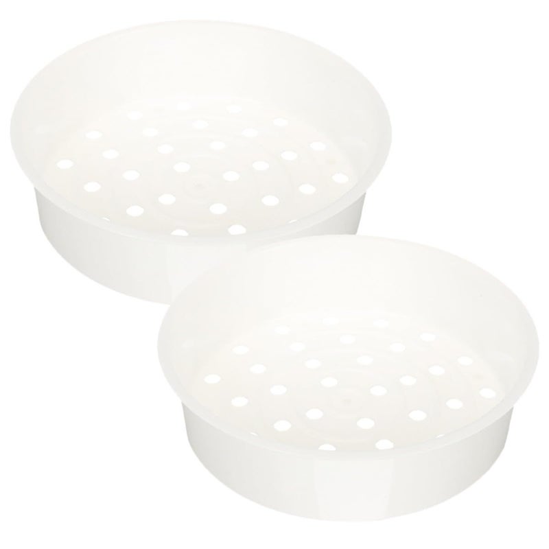 3L PP Steamer Basket Insert For Rice Cooker 2pcs Vegetable Dumpling Food Holder - Image 2