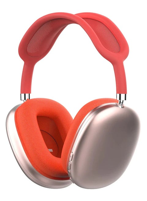 P9 Immersive Active Noise Cancelling Over-Ear Headphones, Epitome of Cutting-Edge Design and Premium Sound Quality. Elevate Your Listening Experience, Fusion of Style and Comfort (Red)