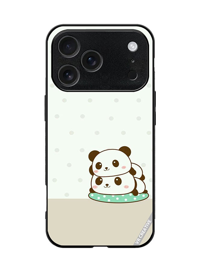 VR CREATIVE Protective Case Cover For Apple iPhone 17 Pro Panda Design Multicolour