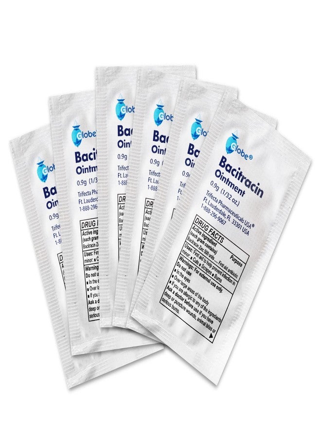 Globe (144 Packets) Bacitracin Antibiotic Zinc Ointment 0.9g Packet. First Aid to Prevent and heal infections for Minor cuts, scrapes and Burns. - Image 5
