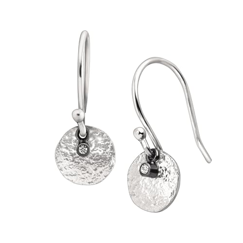 Silpada 'Mini Crystal Disc' Drop Earrings with Crystals in Sterling Silver - Image 1