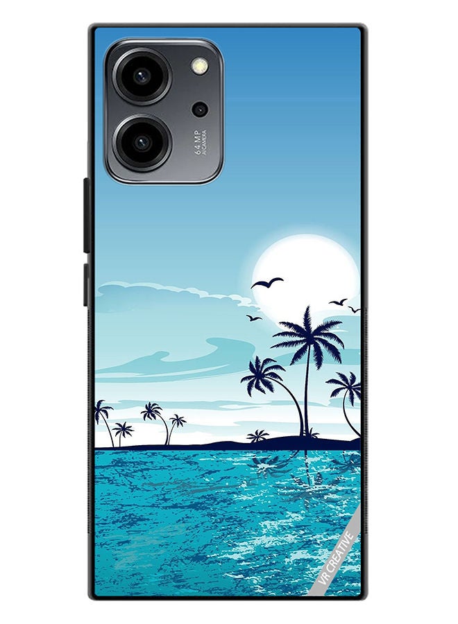 VR CREATIVE غطاء حماية لهاتف Honor 80 SE بتصميم طبيعي متعدد الألوان - Image 1